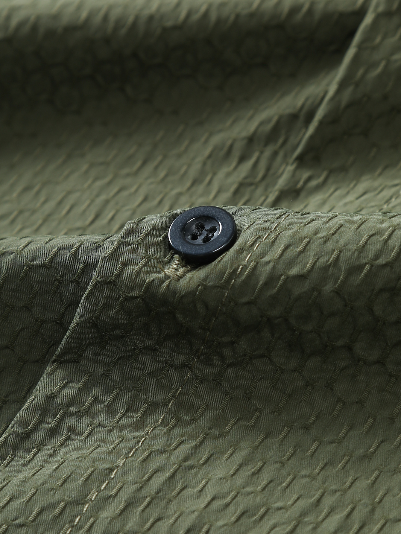 summer Solid Color European Size Cross-border Foreign Trade Men's Short-sleeve Shirt_voghion.com