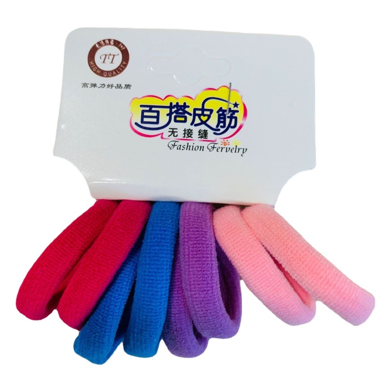Gomas para el pelo coreanas – alta elasticidad, 8 unidades por pack, calidad económica