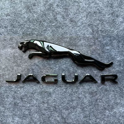 rear volume emblem side emblem | Car logo - standard-jaguar-tail-badge-16cm-gloss-black