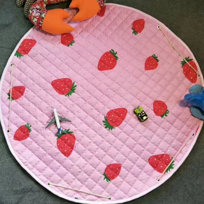 Storage Bag Machine Washable, Avtomobil döşəmə paspasları - strawberry-diameter-145cm