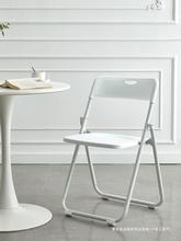 QW1i塑料折疊椅子家用靠背椅網紅拍照椅宿舍餐椅會議辦公椅戶外折