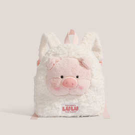 新款蝴蝶结猪公仔可爱趴款露露猪毛绒玩具玩偶女生生日礼物布娃娃