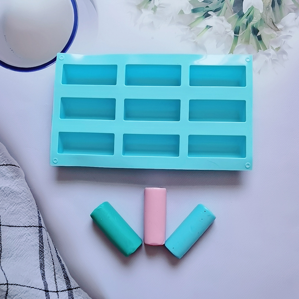 硅胶9连圆吐司210硅胶模具巧克力蛋糕肥皂布丁烘焙模具