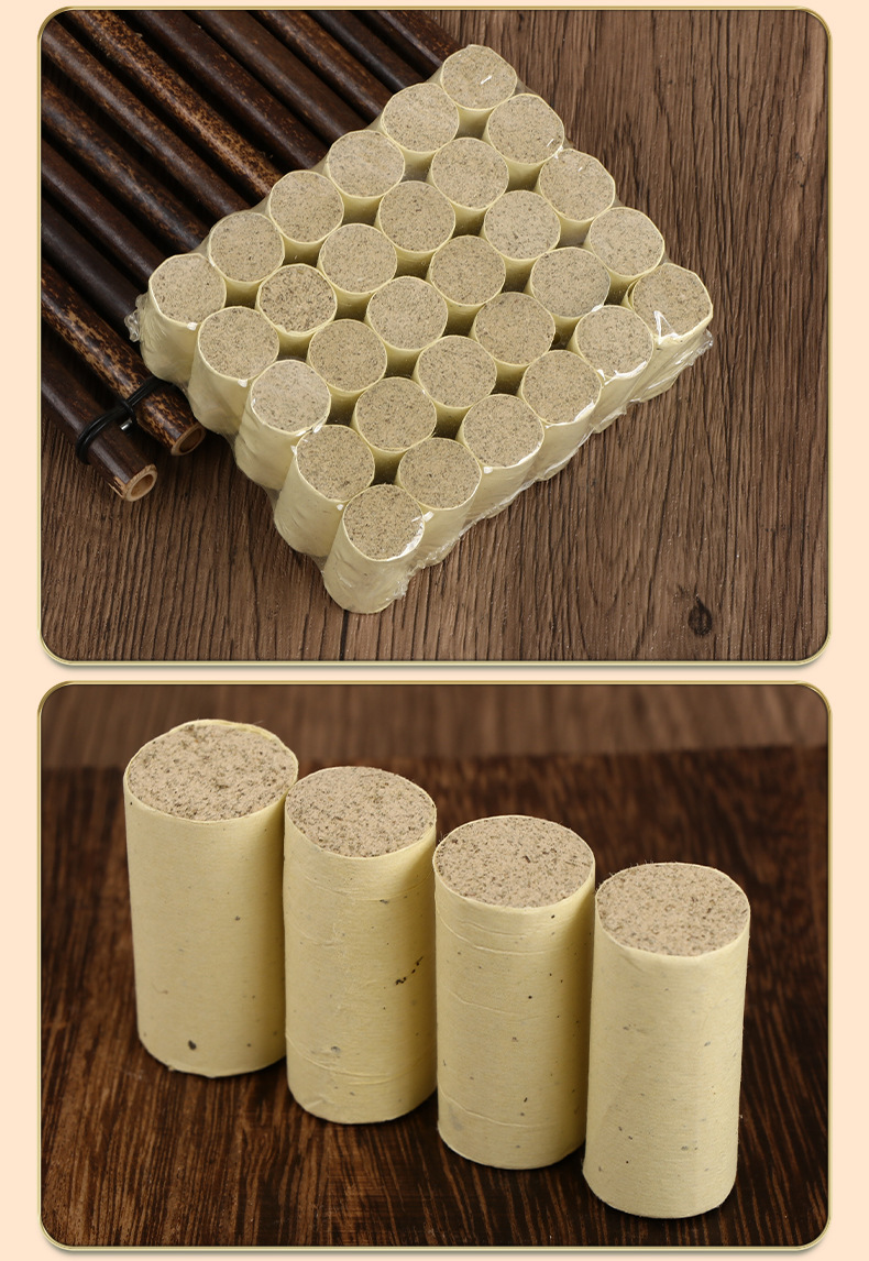 15:1 Facial Moxa Cones Ai Zhu 1.6x3.3cm 30 Cones Aged Mugwort Moxibustion for Face and Body preparation