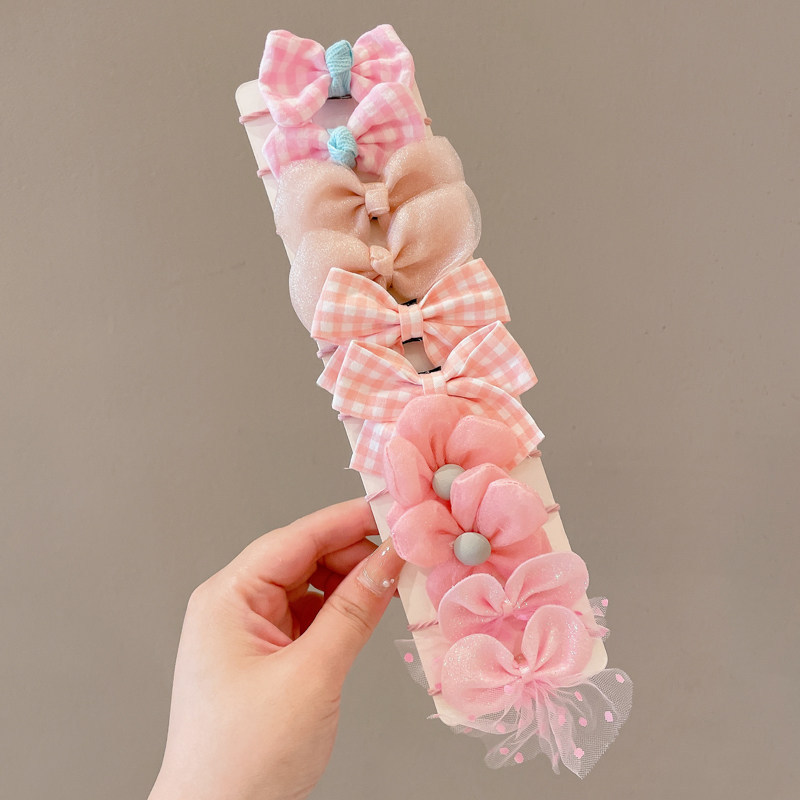 Caricatura encantadora anillo de pelo pulgar no daña el cabello de los niños correa de correa pequeña cuerda de cabello para niñas cuerda de cabello