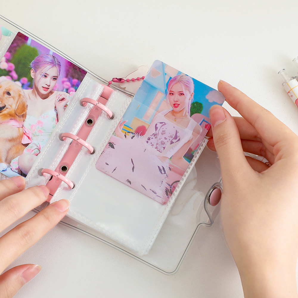 Cartoon Cute Transparent Three-hole Album Pvc Binder Diy Hand Account Book display picture 4