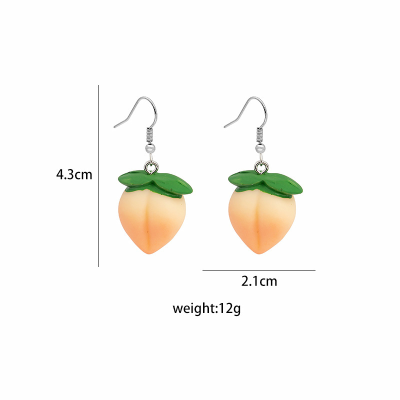 Lifelike Fruit Eardrops Cute Exquisite Small Ear Jewelry display picture 1