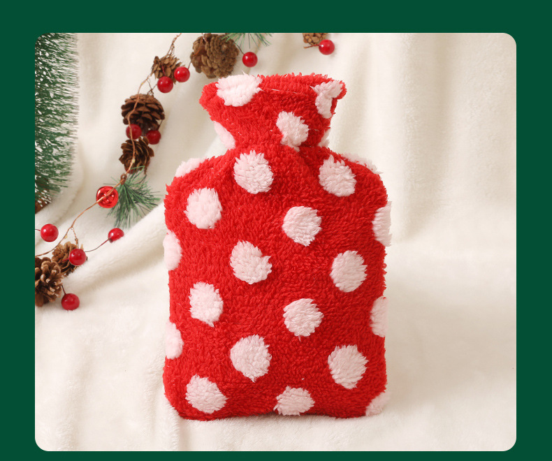 200g Weight hot water bottle Home Textiles & Decor Type Corduroy Material Christmas Festival Christmas Vacation Simple Style Multicolor Corduroy Hot Water Bottle