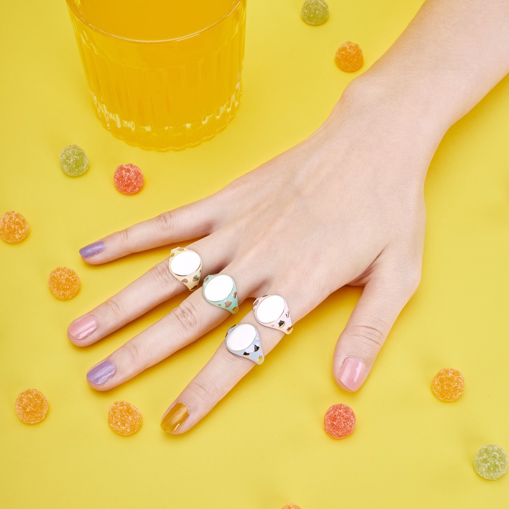 Fashion Heart Shape Sterling Silver Plating Rings