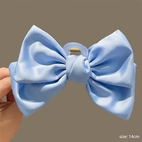 Черная двусторонняя крабья булавка с бантом, заколка для волос,hairpins, аксессуар для волос, акула, интернет-знаменитость, коллекция 2022