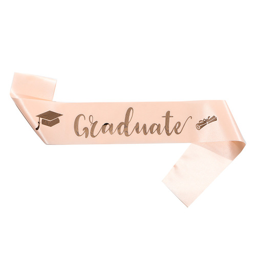 New fashion graduated belt graduation shoulder strap etiquette belt wholesale satin hot lettering party ribbon