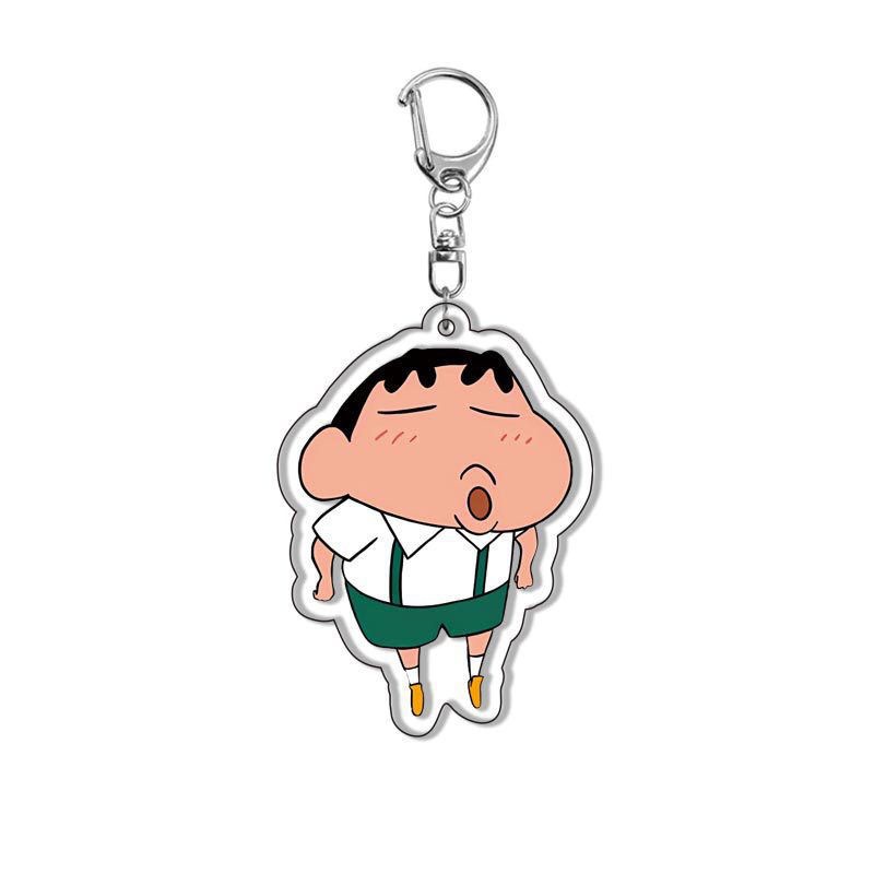 Crayon Shin-Chan Animación Periférico Nohara Shinsuke Xiaokui Xiaobai Nini Colgante de llavero de acrílico entre vientos