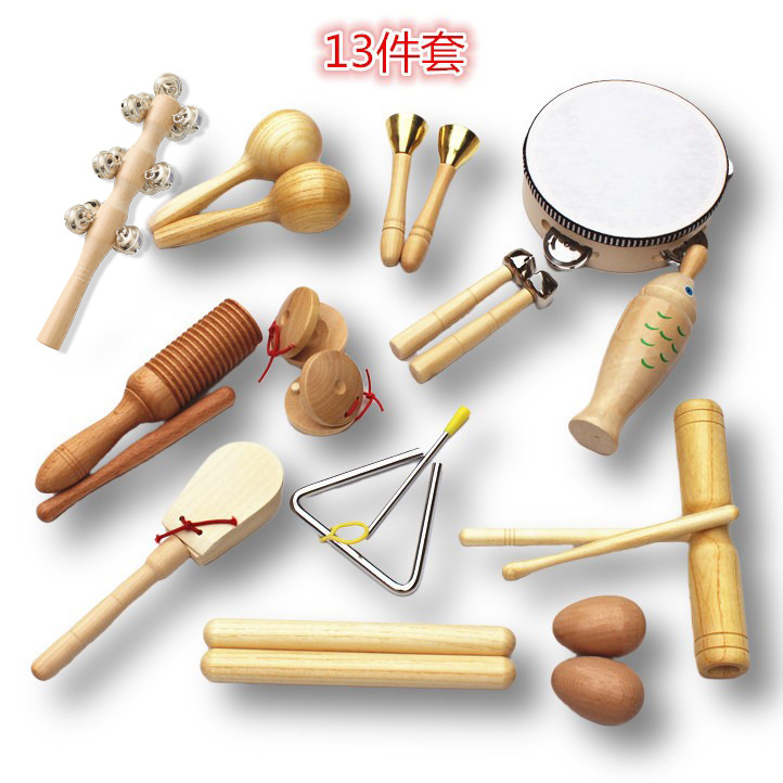 Log Orff instrumento musical traje combinación material didáctico conjunto completo kindergarten niños instrumento de percusión juguetes educación temprana Música
