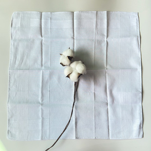 40cm Pure Cotton Men's Handkerchief Kidsren's Sweat-Absorbent Towel Pure White Handkerchief Tie-Dye Painting DIY Square Towel Cross-Border Amazon E18