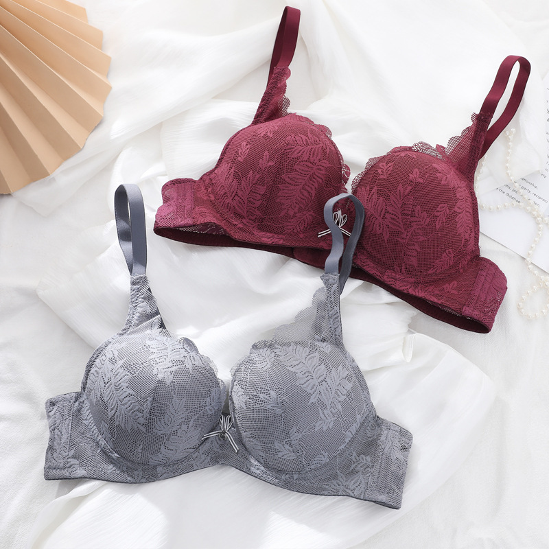 Fábrica de stock del sudeste asiático sujetador de mujer encaje ajustable de taza confortable sujetador transpirable