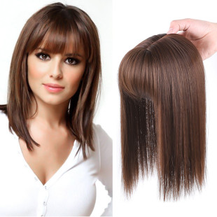AliExpress foreign trade overhead wig overhead reissue hair to increase the amount of long straight hair factory wholesale