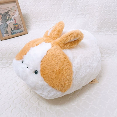 Cute lying rabbit plush pillow, Oyuncaq yastıqlar - papa-rabbit-toast-45cm