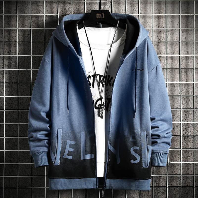 Knitted coat men's clothing wholesale Japanese style loose hooded sweater men's fashion brand cardigan men's sweatshirt one-piece delivery Knitted coat men's clothing wholesale Japanese style loose hooded sweater men's fashion brand cardigan men's sweatshirt one-piece delivery