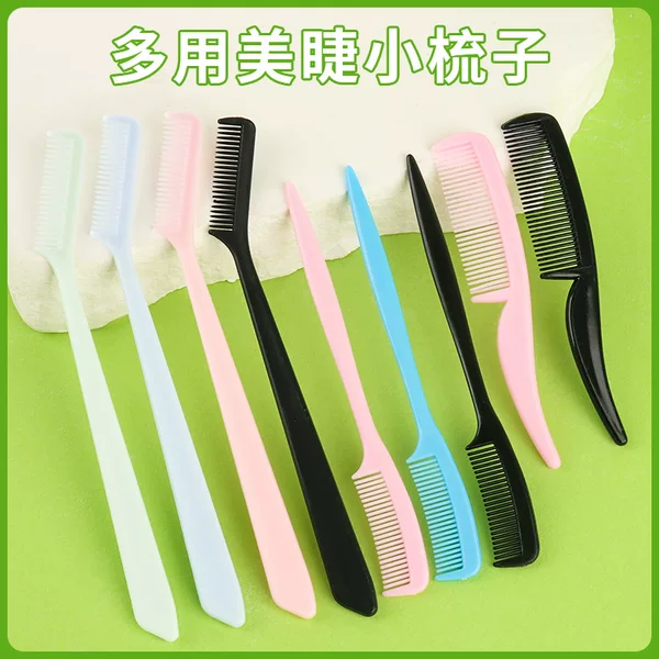 Manufacturer Wholesale Mini Eyelash Comb, Bangs Comb, Colorful Compact Portable Makeup Eyebrow Comb, Toy Comb, Doll Comb