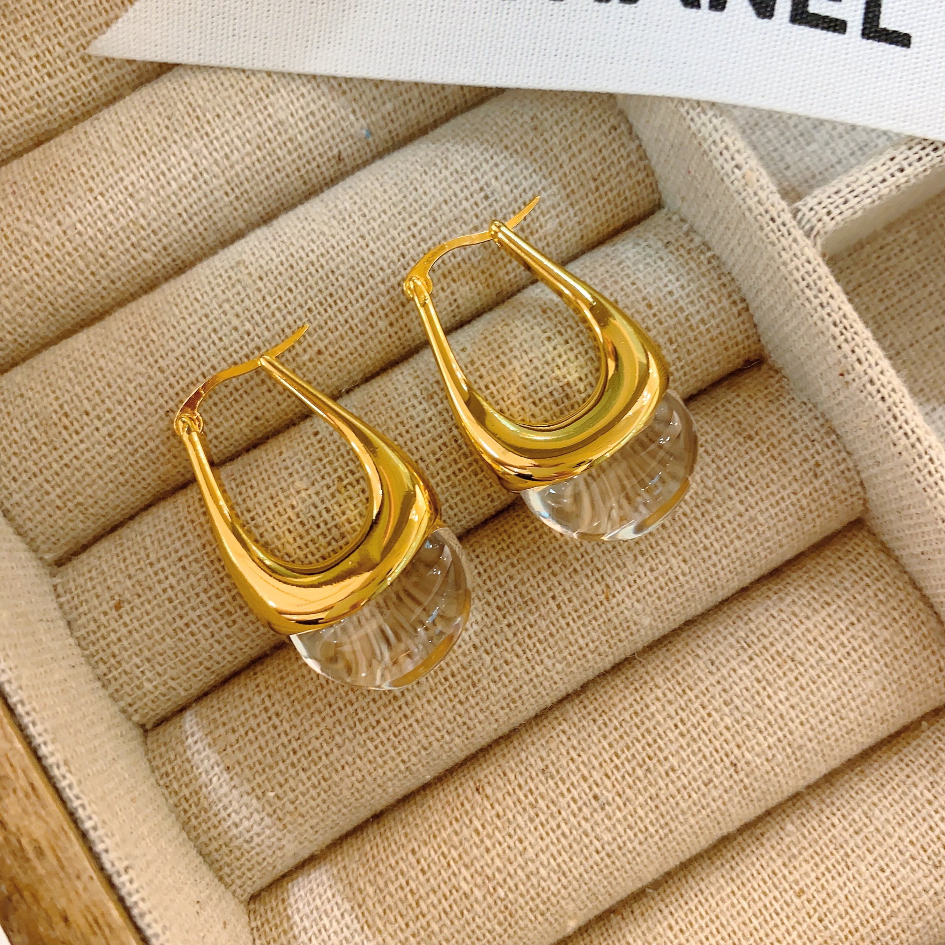 Holiday Occasion Metal Material 1 Pair Simple Style Solid Color Inlay Metal Rhinestones Earrings