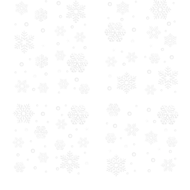 圣诞立体贴纸白色雪花片窗贴冬季窗户装饰玻璃贴纸防撞静电贴窗花|undefined