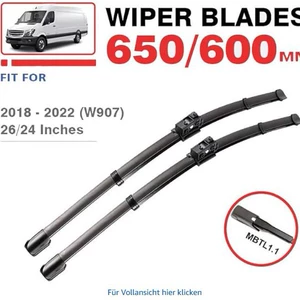Mercedes Benz Sprinter W907 907 910 üçün 26+24 şüşə silən