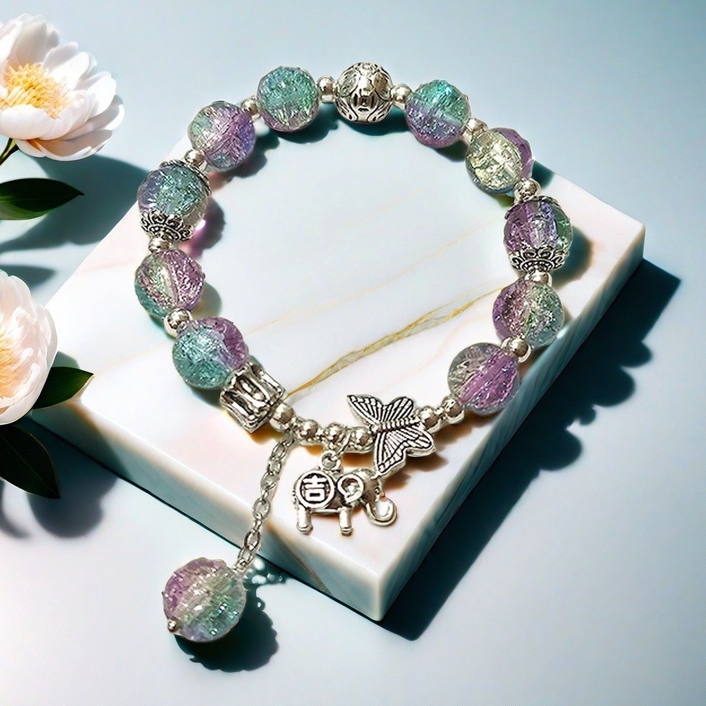 Pulsera de Lirio de los Valles Súper Hada, Promoción Especial 2025, para Mujer, Fresca y Única, Sensación de Alta Gama, Regalo de Pulsera con Cuentas para Mejor Amiga Estudiantil