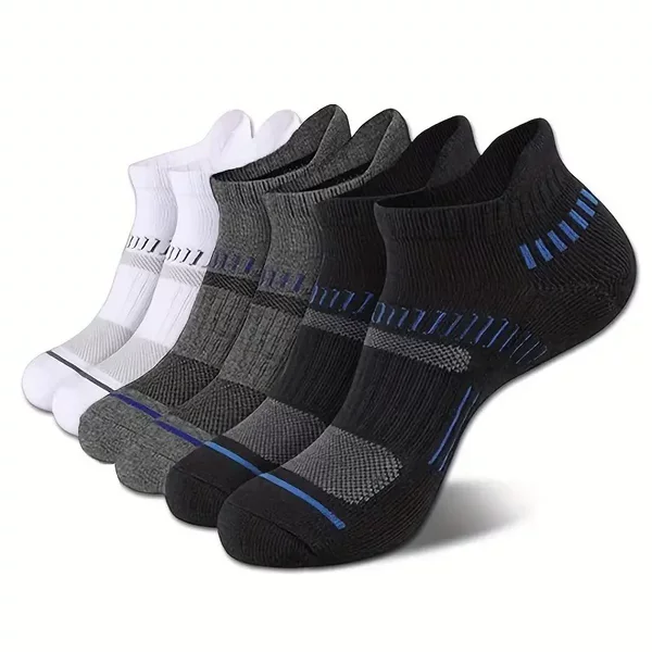 Cross-Border Export Mesh Socks Men's Short Socks Cotton Sweat-Absorbent Breathable Sports Socks Low-Cut Shallow Mouth Four-Season Short Men's Socks