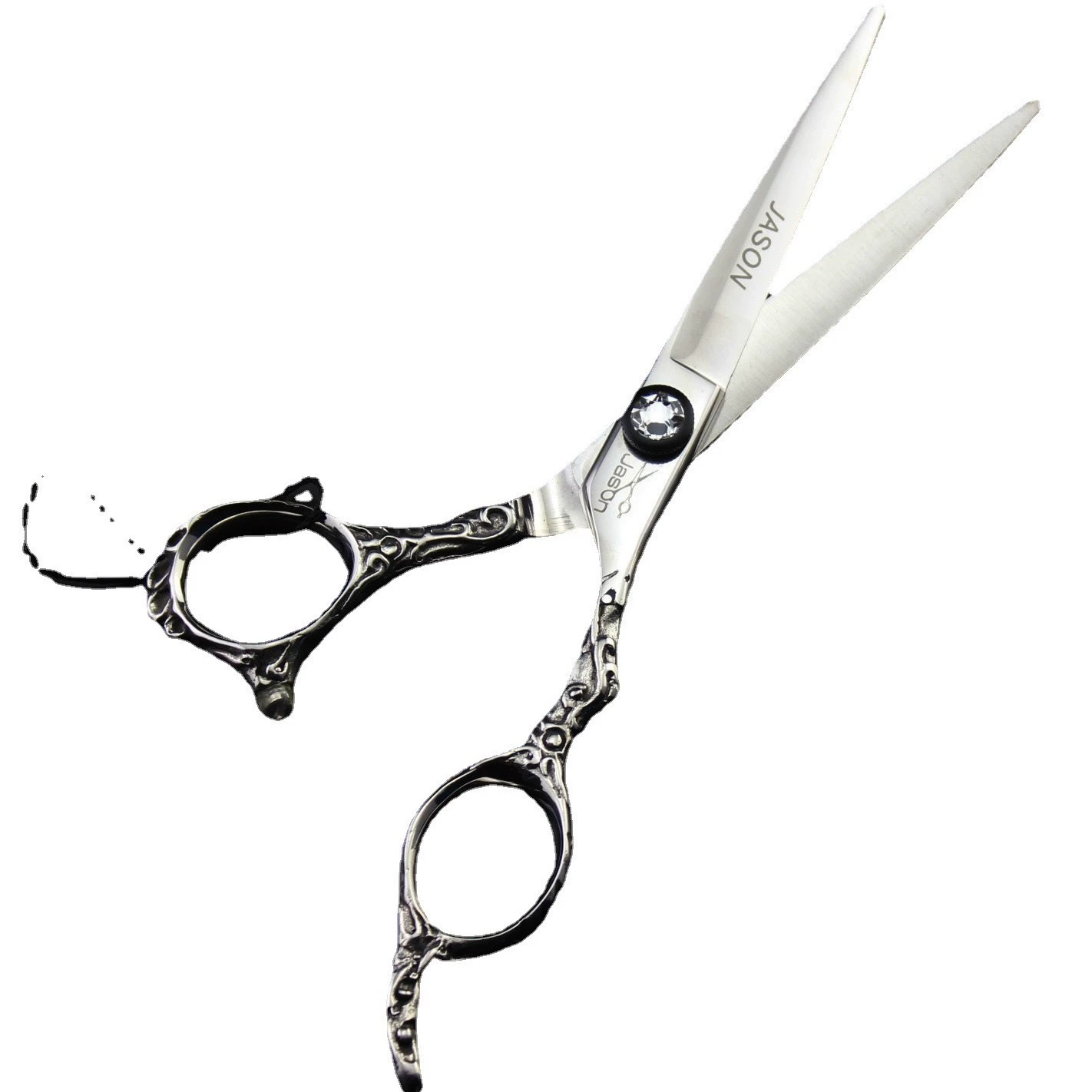 Ножницы для стрижки hair scissors с узором JASON/Jason HE-02, плоские зажимы для волос, зажимы для челки, тонкие зажимы, зубчики зажимов