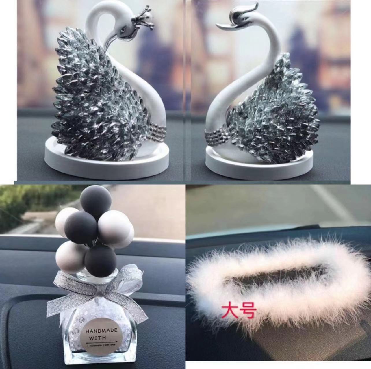 Decoraciones de automóviles en línea muñecas lindas decoraciones de automóviles accesorios de automóviles en línea dibujos animados de plástico femenino belleza de la noche