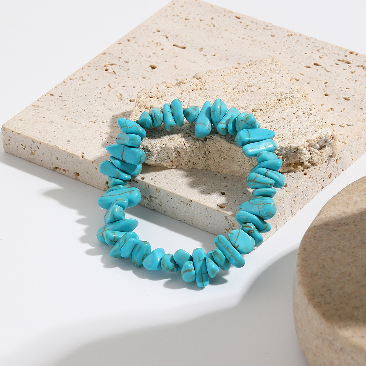 jewelry Bohemian colored gravel bracelet jewelry natural stone bracelet_voghion.com