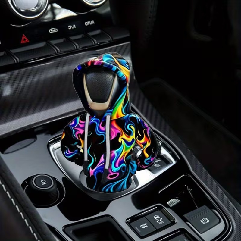 New cross-border creative car gear shift cover decoration, mini hoodie for gear lever, handbrake gear shift cover