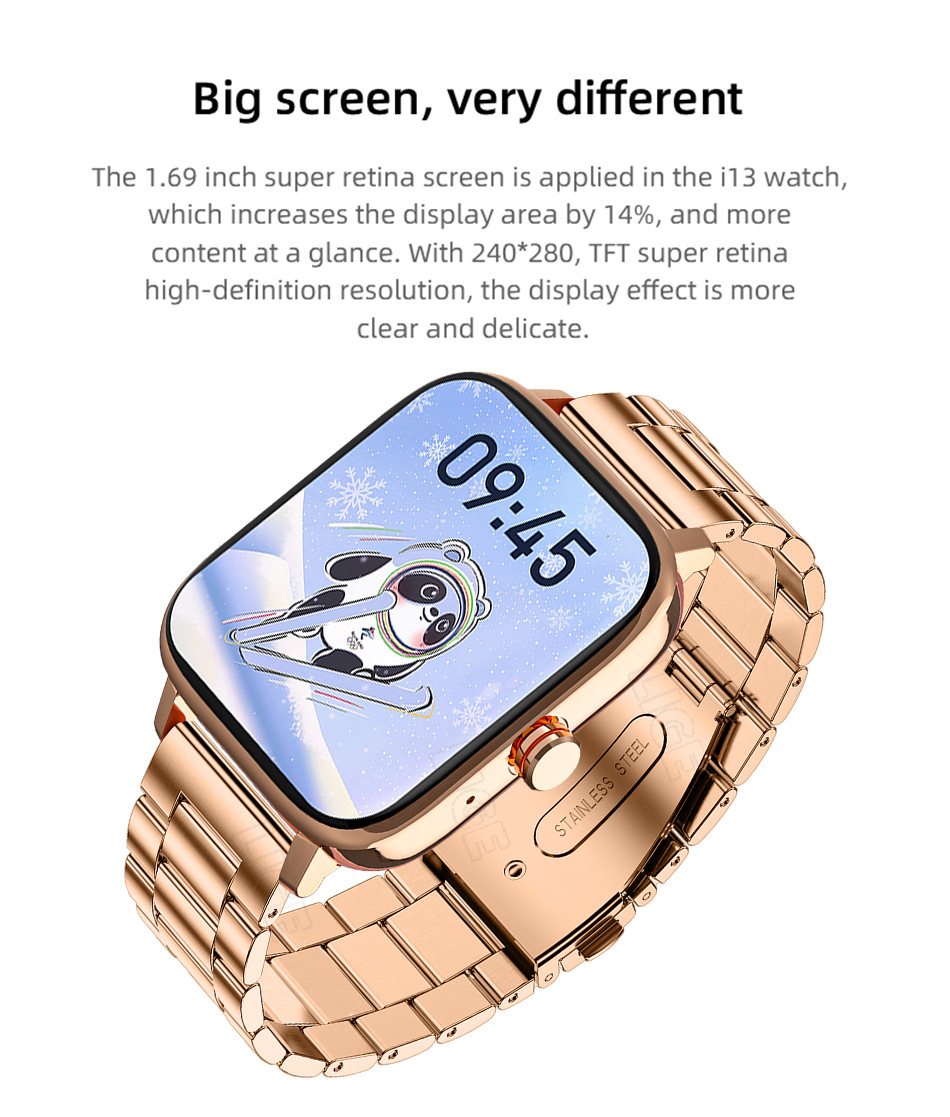 Unisex Smartwatch Mit Herzfrequenz- Und Schlafmonitor_voghion.com