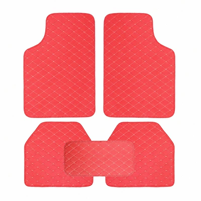 Universal Foot Pad | quilted foot mats, right-hand drive - big-red-five-piece-set-black