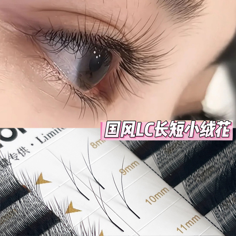 LC LB Guofeng Long and Short Small Velvet Eyelash Simulation Wild Fluff Planting Eyelash Not Sporting Root Eyelash Shop