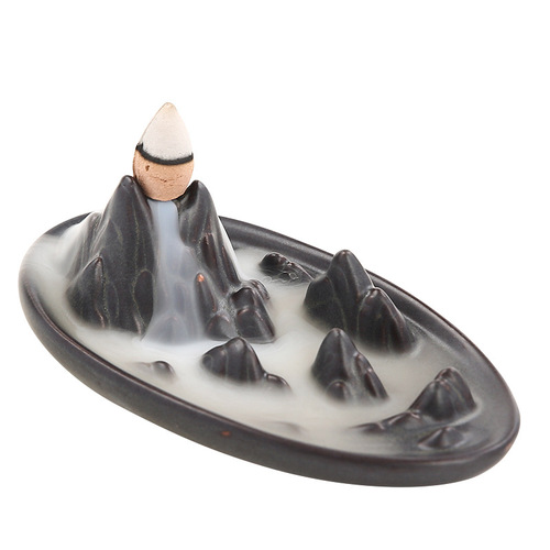 Indoor household sandalwood stove ceramic hill backflow incense stove creative ornaments incense stove household wholesale