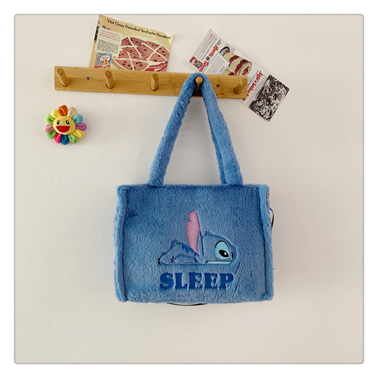 Transfronterizo al por mayor de las mujeres de la felpa coolomitot bolsa de mensajero bolsa de maquillaje lindo perro Yugui ins bolso