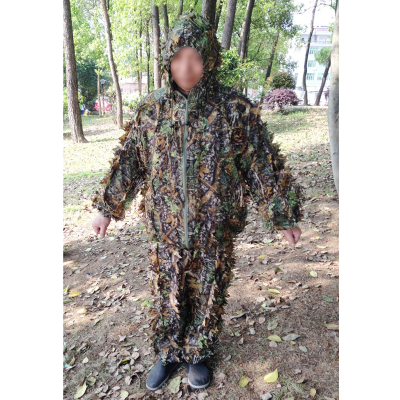 绝地求生3D树叶迷彩伪装服隐身衣伪装衣 吃鸡吉利服狩猎服树叶服