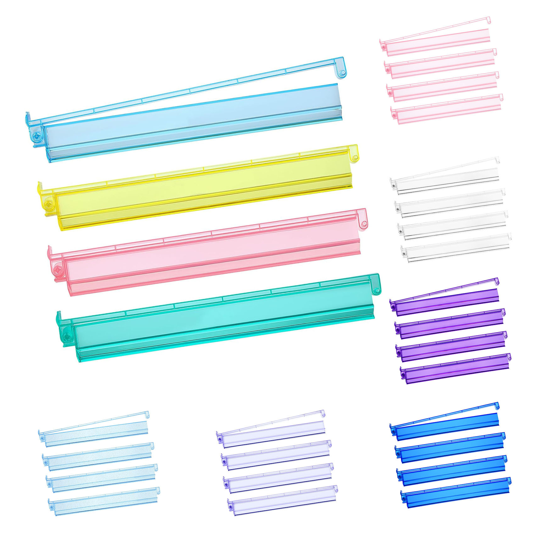 Amazon cross-border American mahjong pusher, transparent mahjong rack, multi-color tile pusher with push rod and ruler, two-in-one