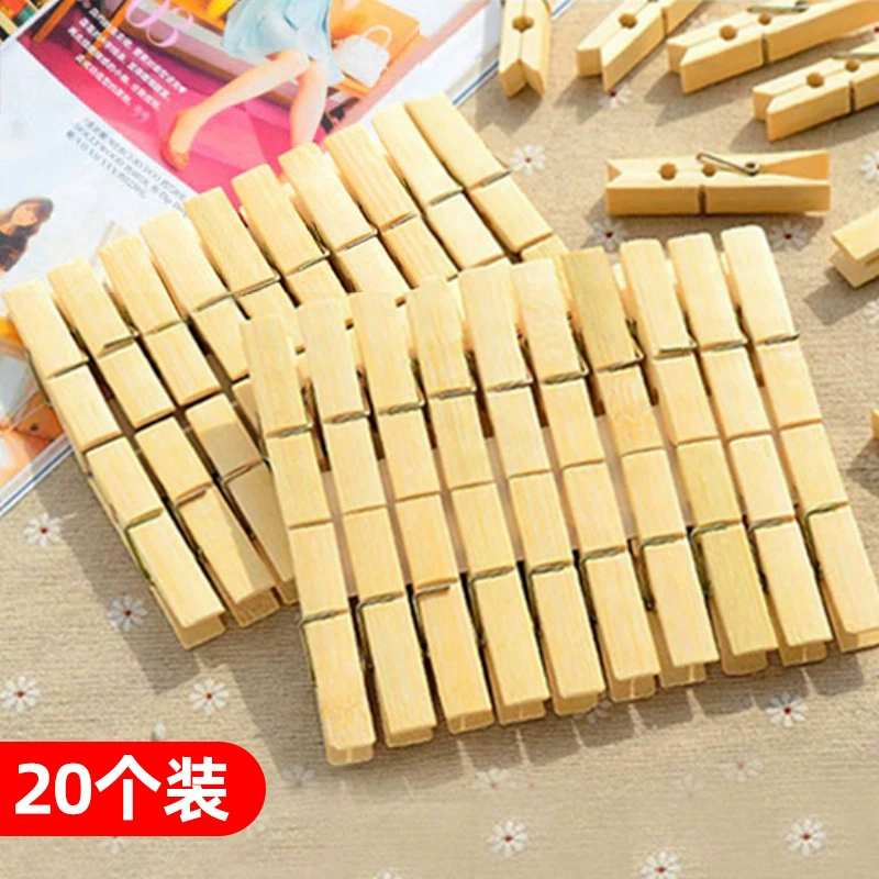 Бамбуковый деревянный зажим ветрозащитный зажим большой сушильный зажим