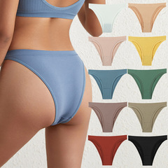 Sports T-shaped panty for women, large size, seamless, sexy, elastic, T-shaped, European and American, invisible, plain color, comfortable, low-rise underwear.