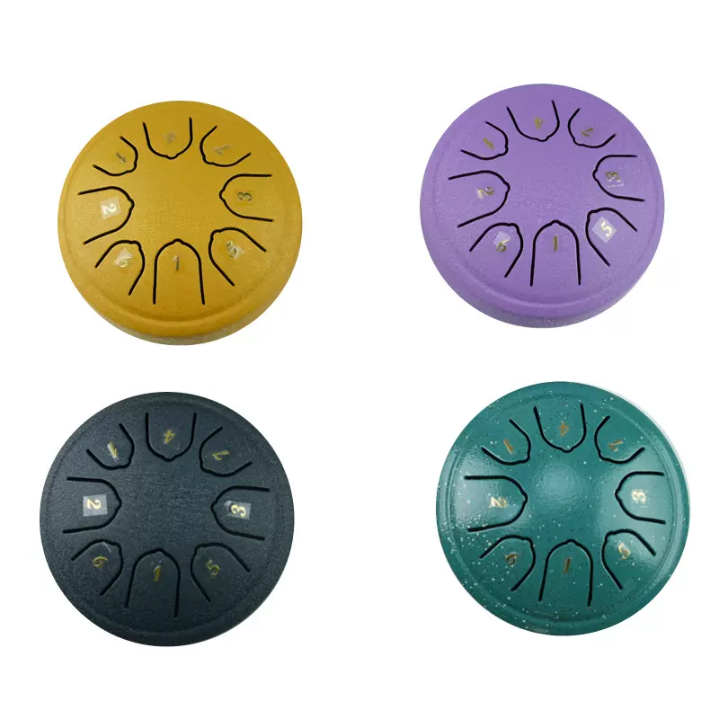 迷你空灵鼓4.5寸8音无忧鼓空灵鼓礼品钢舌鼓打击乐器儿童音乐玩具