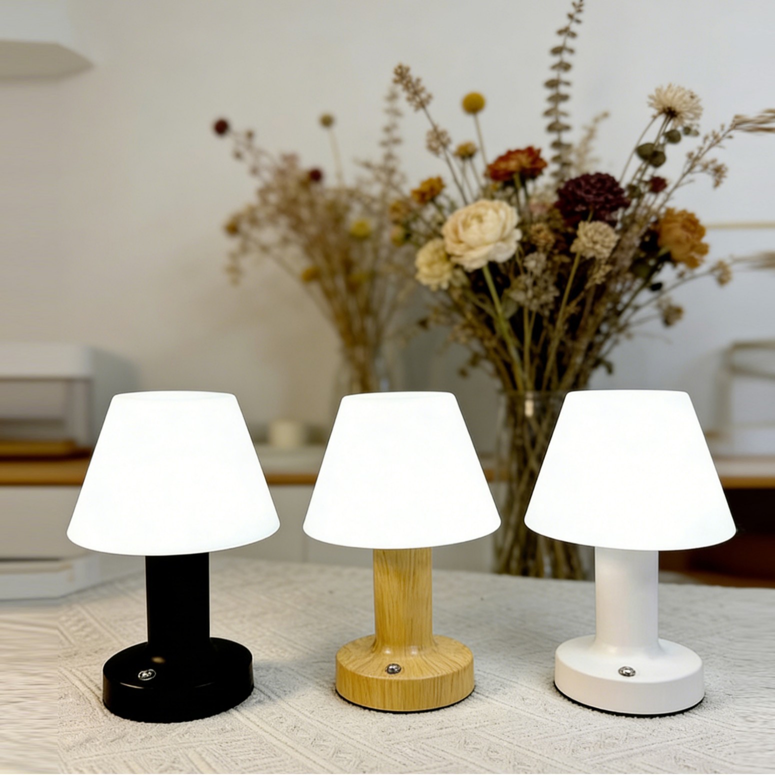 Amazon transfronteriza redonda creativa lámpara de hongo LED lámpara de escritorio USB lámpara de noche dormitorio lámpara de cabecera decorativa luz de atmósfera image 5