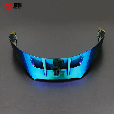 duct deflector spoiler, Dəbilqə (Kaska) aksesuarları - pista-rear-wing-ice-blue-with-screws