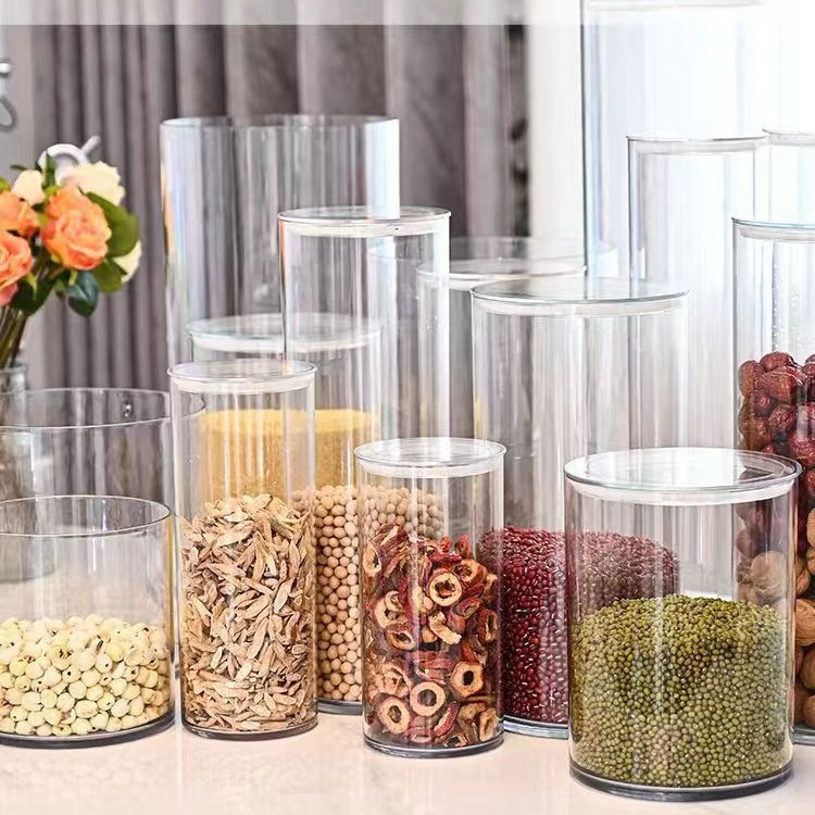 35 tipos de macetas rectas de plástico acrílico con tapas, anticaída, diseño simple, recipientes transparentes para arreglos florales, jarrones para arte floral. image 4