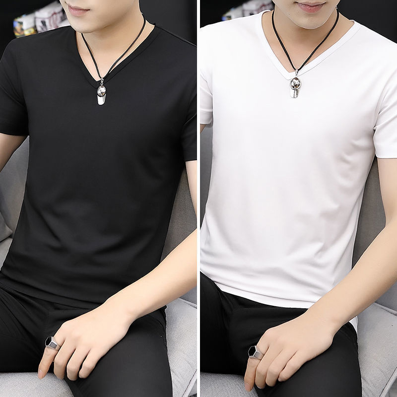 2件】モーダル男性アイス半袖tシャツ夏ファッション男性服ビッグサイズ氷感速乾上服男|undefined