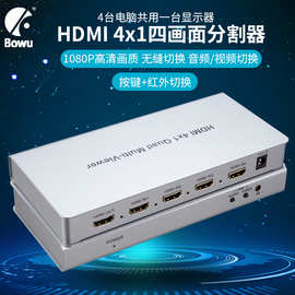HDMI超高清4进1出画面分割器无缝画中画切换器4路合成拼接分屏器