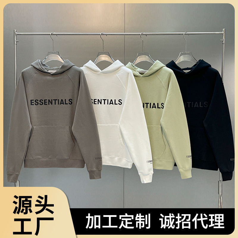 Manufacturer Wholesale Autumn and Winter Fleece-Lined Trendy Brand Multi-Line American High Street Loose Sweatshirt Couple Hooded Casual Sweatshirt for Men