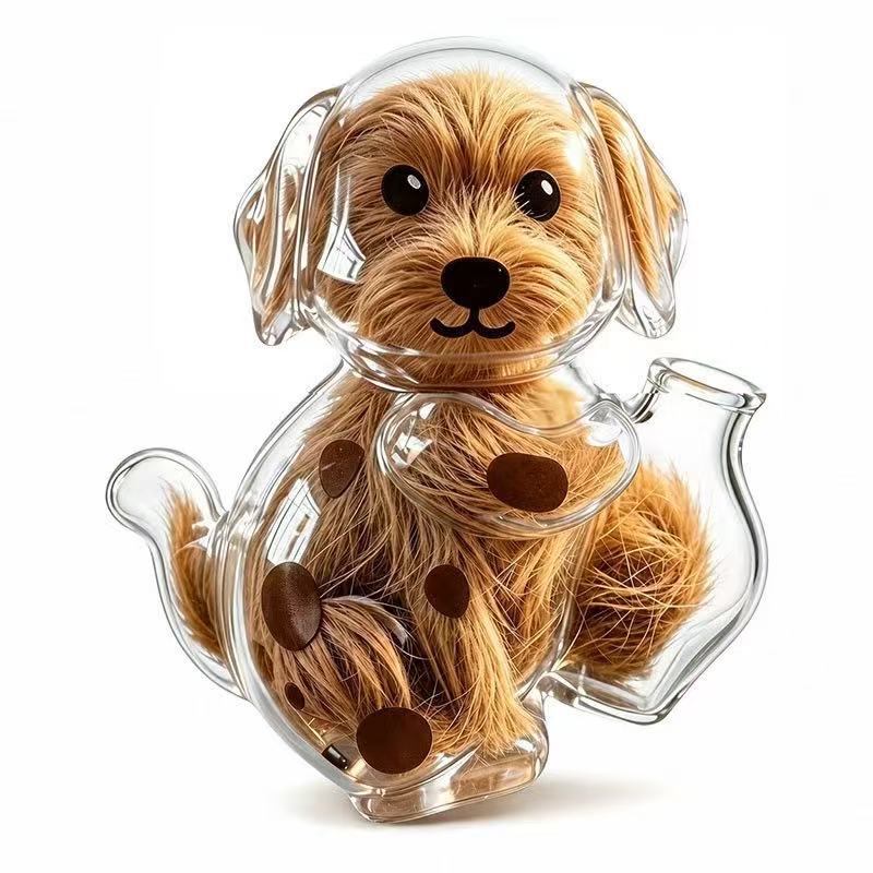 Colección de pelo de perro con manchas de café (succión magnética)