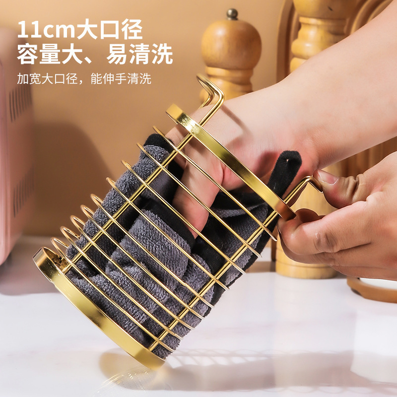 多機能回転可能キッチン箸水切り箸籠収納ステンレス箸筒厚手新品箸籠|undefined